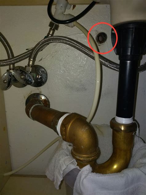 Cleanout Pipe Under Bathroom Sink? : Plumbing