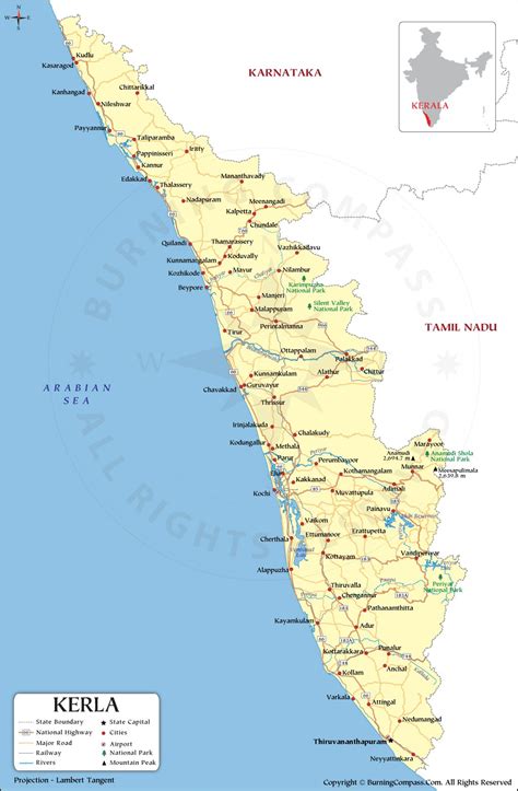 India Map With States And Cities And Districts