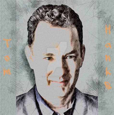 Tom Hanks portrait by EthanDavis01 on DeviantArt