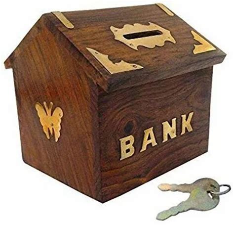 Brown Wooden Money Bank at Rs 250/piece in Jaipur | ID: 21650692348