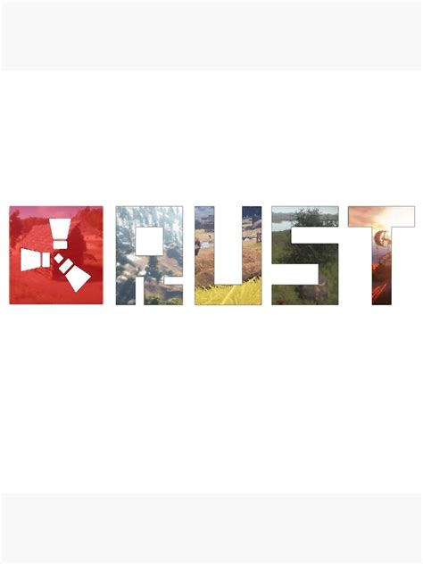 "Rust Game Logo" Poster for Sale by Tedefred | Redbubble