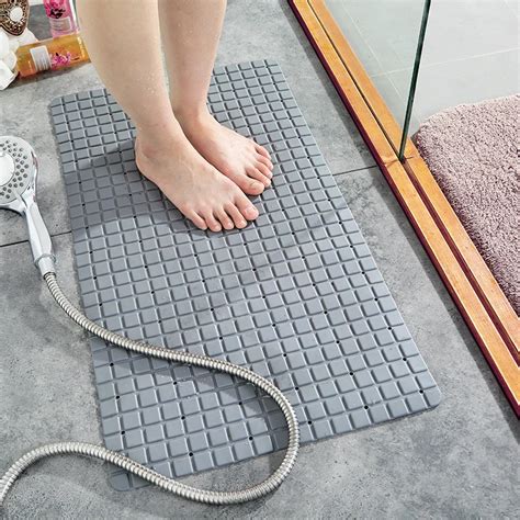 Waterproof Bath Mat Anti Slip PVC Bathroom Tub Rug Mats With Sucker ...