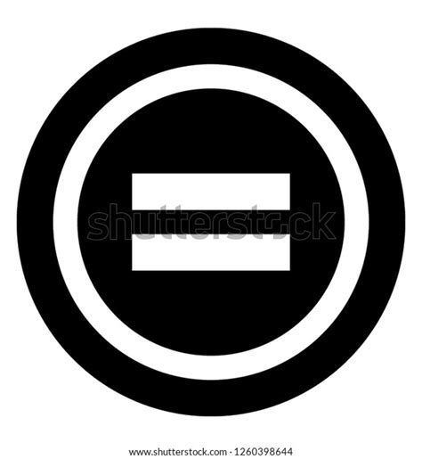 Equals Sign Basic Math Sign Stock Vector (Royalty Free) 1260398644