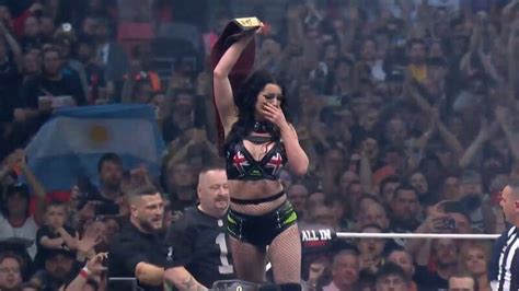 Saraya Wins AEW Women's World Title At AEW All In