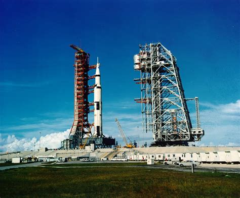 Apollo 11 Saturn V on launch pad 39A,July 1, 1969. Credit: NASA