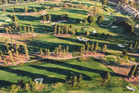 Aerial view of a golf course country club in LA - stock photo 849059 ...