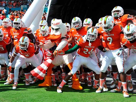 Download University Of Miami Hurricanes With Mascot Wallpaper ...