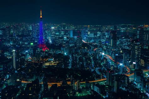 Tokyo, Japan, night, train, Asia, city, cityscape, HD Wallpaper | Rare Gallery