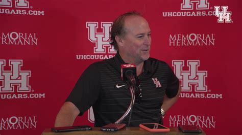 Houston Football: Dana Holgorsen Press Conference 10.14.19 - YouTube