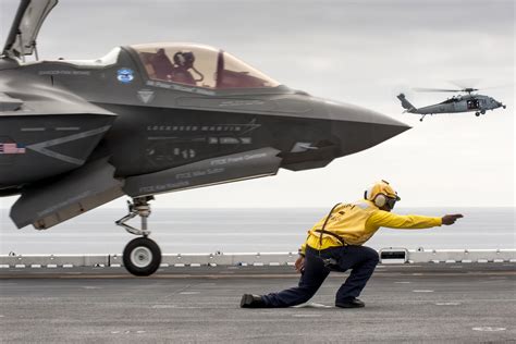 RAF pilot performs first UK takeoff of F-35B Lightning at sea - The ...