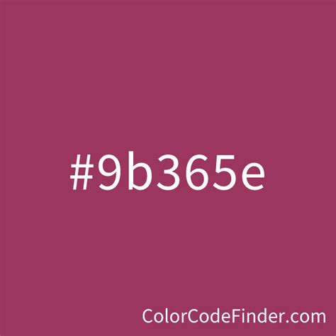 Cardinal Red Color Code is #9b365e