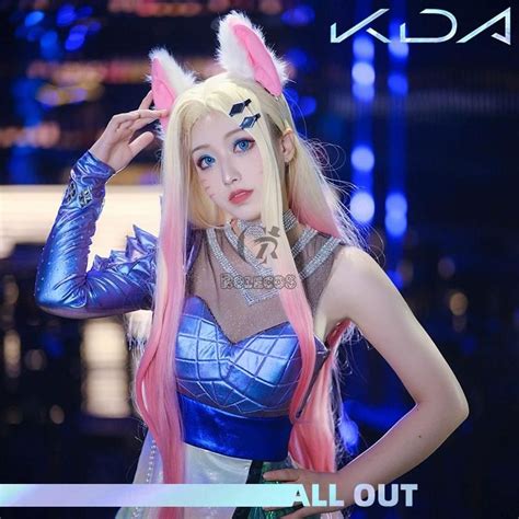 LOL KDA ALL OUT Ahri Cosplay Costume For Sale