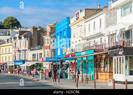 Seafront restaurants Torquay town centre Torquay Devon England UK GB Europe EU Stock Photo - Alamy