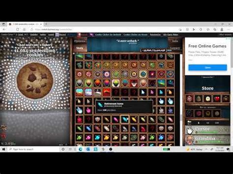 Showing off my cookie clicker save file [SAVE CODE IN DESCRIPTION] - YouTube