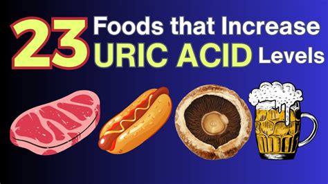 23 Foods That Increase Uric Acid Levels In The Body | VisitJoy - YouTube