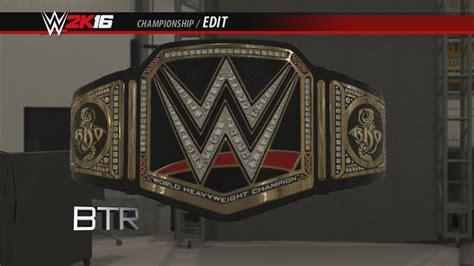 WWE 2K16 Creations Custom Championship Randy Orton Side Plates WWE ...