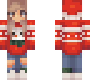 Christmas Sweater Girl | Minecraft Skin