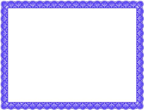 Academic Certificate Template Picture Frames Clip Art - Certificate Border - Png Download - Full ...