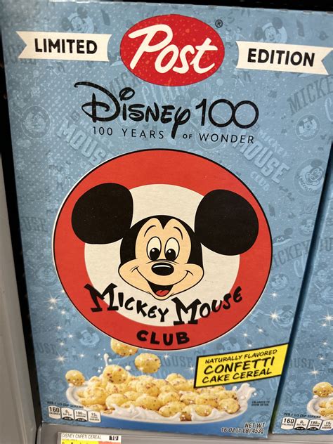 New Limited Edition Mickey Mouse Club Disney100 Cereal Coming Soon | Chip and Company