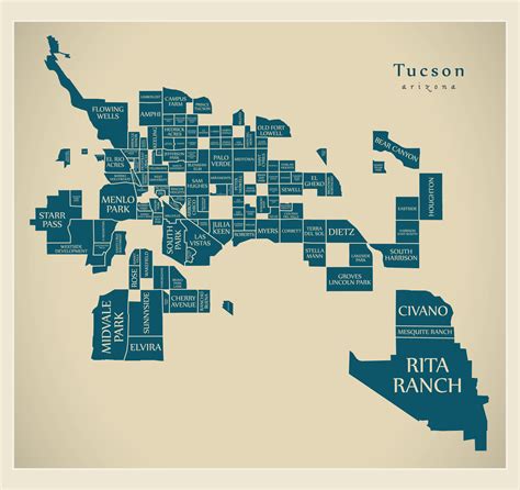 Tucson Neighborhoods Map