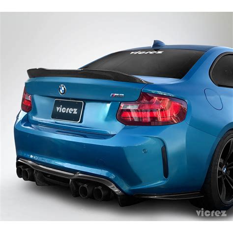 Vicrez V3R Carbon Fiber Rear Wing Spoiler vz101026 | BMW M2 F87 2016-2019