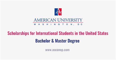 American University Scholarships for International Students in the ...