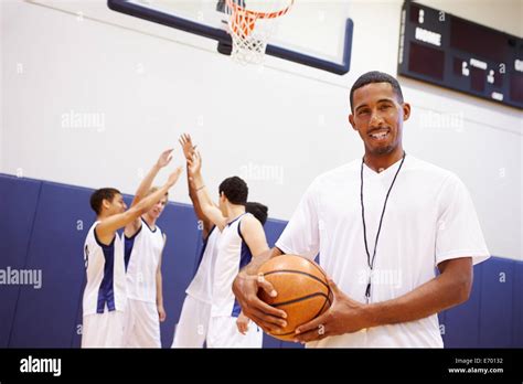 Portrait Of High School Basketball Coach Stock Photo - Alamy