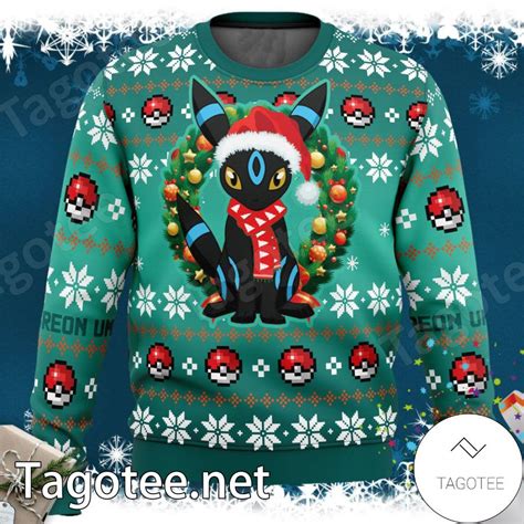 Umbreon Pokemon Premium Xmas Ugly Christmas Sweater - Tagotee