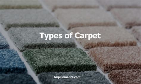 types of carpet - GRIP ELEMENTS