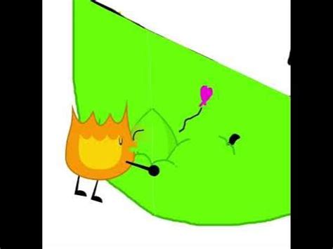 Baby Leafy Inflation Kissing Firey BFDI - YouTube