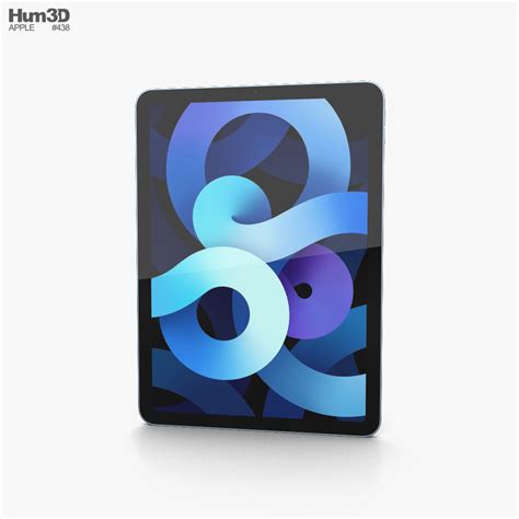 Apple iPad Air (2020) Sky Blue 3D model - Electronics on Hum3D