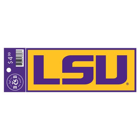 LSU Tigers Sticker Decal - 6" x 2.25" — Bengals & Bandits