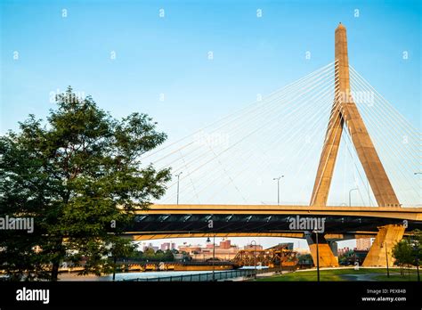 Leonard P. Zakim/Bunker Hill Memorial Bridge (Zakim Bridge), Boston ...