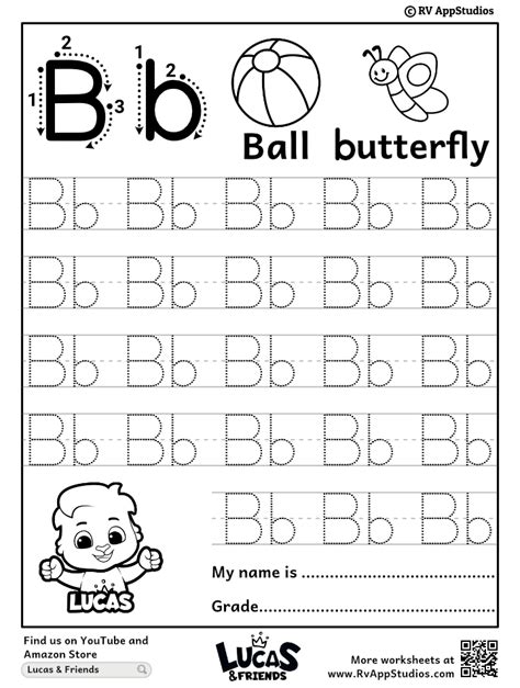 Printable Letter B Tracing Worksheets For Pre - Infoupdate.org