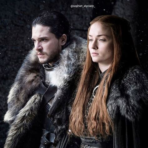 Jon Snow and Sansa Stark | Game of thrones, Film, Actrice