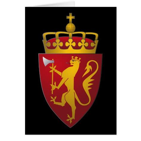 Norwegian Coat of Arms Greeting Card | Zazzle