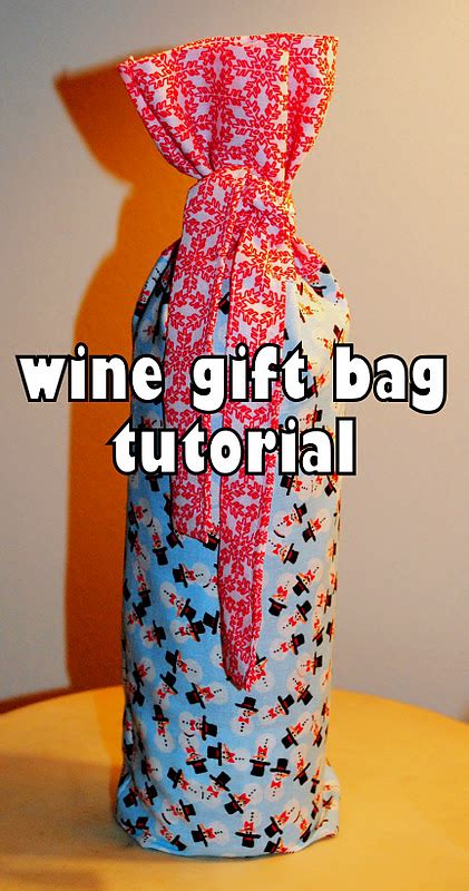 How to Make a Wine Gift Bag ~ Free-Tutorial.net