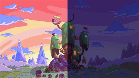 Pixel Art Adventure Time Desktop Wallpapers