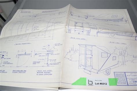 Vintage Camper Blueprints