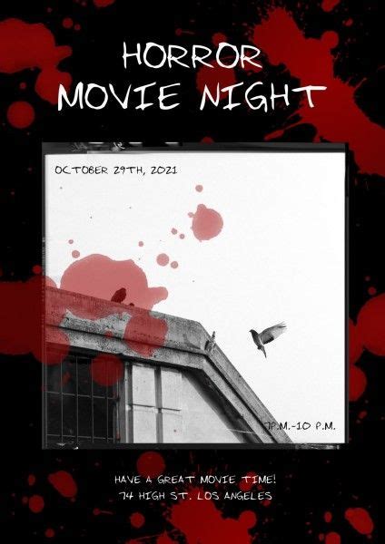 Horror Movie Poster Template and Ideas for Design | Fotor