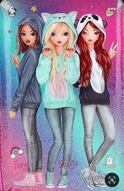 Cute Bff Cartoons Kawaii Girls