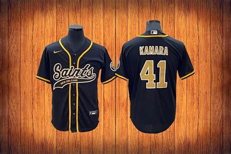 Saints Alvin Kamara Baseball Styled Jersey – US Sports Nation