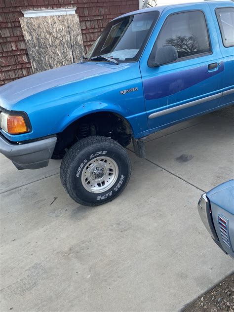 My 93 ford ranger with a 4 inch rough country lift and a 3 inch preformence accessories body ...