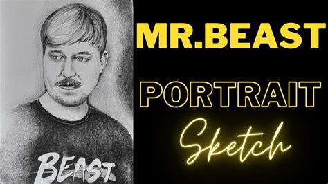 Mr.Beast |Portrait Drawing Portrait Sketches, Portrait Drawing, Pencil Drawings, Beast, Pencil Art