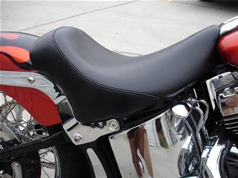 Custom Motorcycle Seat | 1999-2015 Softail Deuce Custom Seat | Low Profile | Comfortable