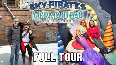 Sky Pirates of Mermaid Bay Mini Golf FULL TOUR | Pigeon Forge Tennessee - YouTube