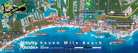 Map of Seven Mile Beach, Grand Cayman Seven Mile Beach Maps | Grand ...