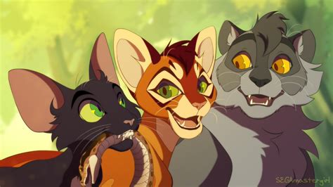 Firestar And Graystripe And Ravenpaw - Sengoku Wallpaper