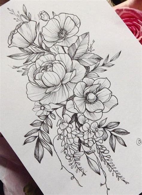 Pin by Katie James on Tattoos | Flower tattoo drawings, Tattoos, Flower tattoo shoulder