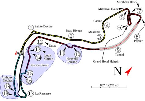 Image: Monte Carlo Formula 1 track map